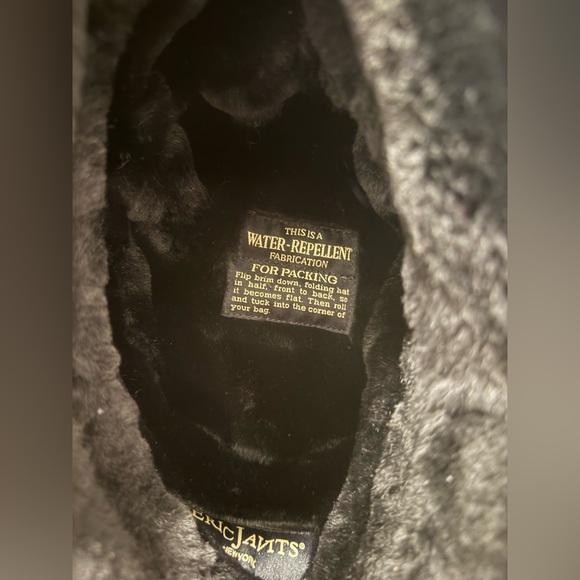 Eric Javits Black Faux Fur Bucket Hat - Picture 5 of 6